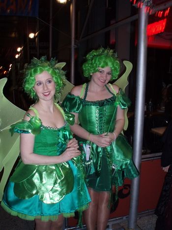 The fairies await the NYC Hallowee parade.
