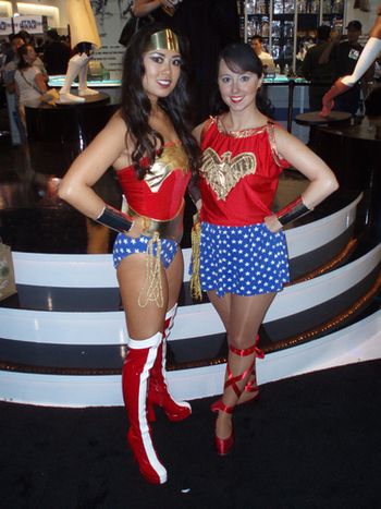 Wonder Woman & Wonder Girl! Amazonian sisters.
