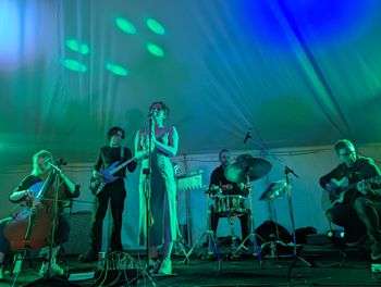 Eliza Delf & The Wilderness Collective performing at the Festival of Permaculture 2023.  Photo: Lorraine Ishak.
