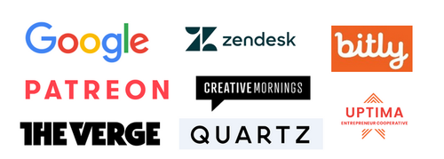 Suzanne Yada has spoken or appeared at places like Google, Zendesk, Patreon, Bitly, CreativeMornings, Uptima, The Verge and Quartz.