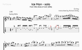 Ice Man - Solo (Notation & TAB)