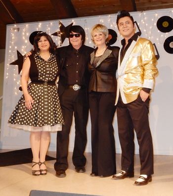 Connie, Roy, Anne and Elvis
