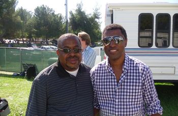 Hanging out with BabyFace at JazzFest West 2011!
