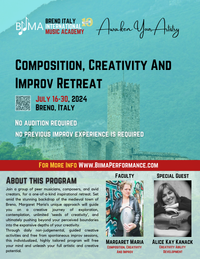 BIIMA Creativity, Improv, and Composition Retreat in Italy