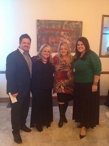 mike Bowling, Kelly Bowling, Chelley Odle and Terah Penhollow October 19 2012 at Christian Life Church