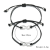 2 pcs/set Alloy Cross Adjustable Bracelet