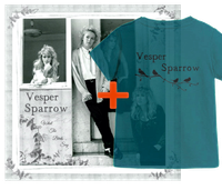 VESPER SPARROW T SHIRT & CD