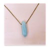 Amazonite Crystal Pendant Necklace