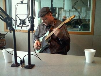 Dave at WMZQ for an interview for the morning show
