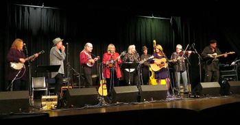 Hank Williams Tribute 2014 with Cathy Fink, Marci Marxer, Robin and Linda Williams, Claire Lynch, Rickie Simpkins, Mark Schatz and Dave
