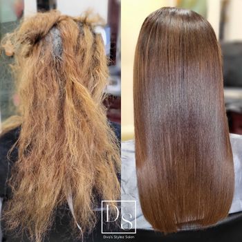 COLOR CORRECTION AND KERATIN
