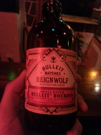 Bulleit made Reignwolf bottles for our tour in Australia
