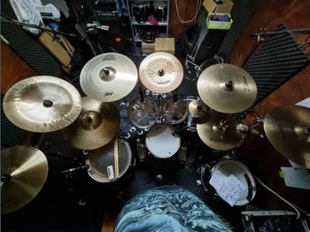 Alex's drum set
