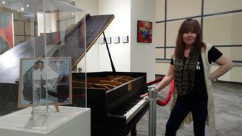 With Jay McShann's piano at the Jazz Museum in Kansas City
