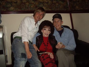 Justin in the studio with Dottie Rambo and Porter Wagoner
