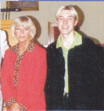 Justin with his Grandmother Peggy Vasseur
