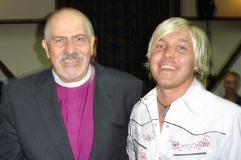 Justin with Rev Troy Perry in Mexico 2004
