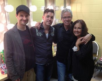 Justin with friends and musical mentors Adam Jeffrey and Terry Mike & Debbie Jeffrey

