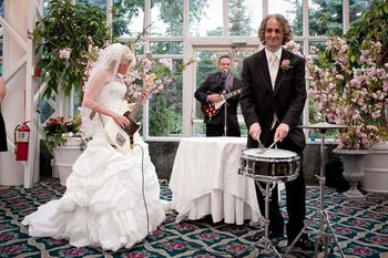 Bass player bride Jessica & drummer Jim, June 2011, Madison Hotel (Morristown)
