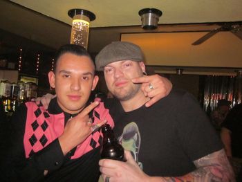 Our friend Stephan with Slim from the Desperados in Germany
