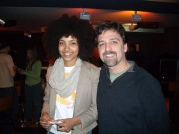 Esperanza Spalding! After this meeting at the Regattabar in Boston, I booked her (as Chair of the Music Committee) for the inaugural year (2008) of JazzFest Falmouth!

