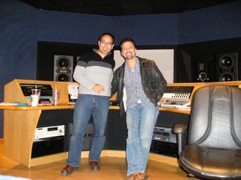 Perry Rossi and me Mastering Session
