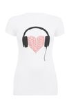 "LOVE UNDENIABLE MUSIC" Womens T-shirt 