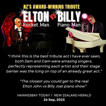 Rocket Man vs Piano Man review Hawkes Bay Today / New Zealand Herald
