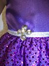 Purple Sequin Dot Fancy Dress