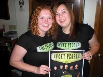 Paige & Megan rockin the LP shirts.
