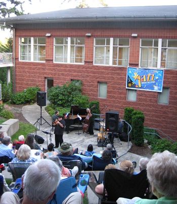 Dmitri Matheny, Nick Manson, Phil Sparks, Mark Ivester @ Jazz Under the Stars, Pacific Lutheran University, Tacoma WA, July 17, 2014 photo by Sassy
