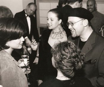 YOSHI'S The post concert champagne reception, a Home Season ritual. The beautiful girl behind me is Sterling James, our master of ceremonies.
