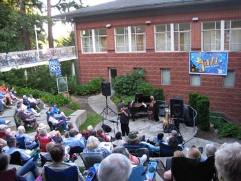 Dmitri Matheny, Nick Manson, Phil Sparks, Mark Ivester @ Jazz Under the Stars, Pacific Lutheran University, Tacoma WA, July 17, 2014 photo by Sassy
