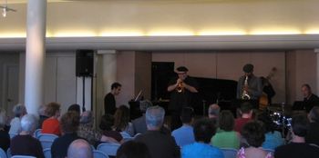 (L-R) Matt Clark, Dmitri Matheny, Howard Wiley, Ron Belcher, Akira Tana Piedmont Piano Oakland CA Father's Day June 16, 2013
