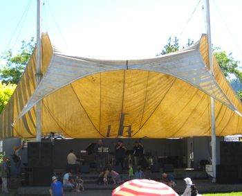 Cathedral Park Jazz Festival - Portland OR 7/20/13 - Nick Manson, David Valdez, Dmitri Matheny, Robert Rushing, Chris Higgins
