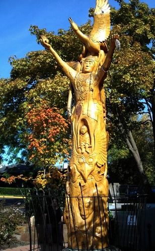 Native American Totem Statue Downtown Ashland, Oregon
