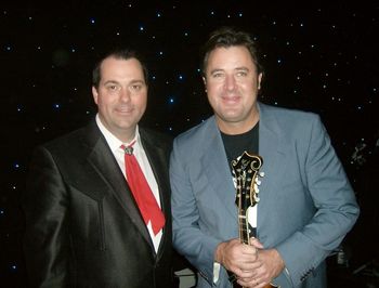 With Vince Gill, Shooting of Gaither Homecoming DVD 2008
