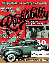 50's Party  Miche Love & The Sugar Darling / Exposition de voitures antiques / Bazar vintage 