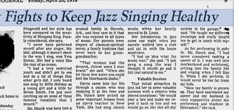 Article on Jazz Vocalist and Vocal Health Coach Jessie Hauck in the 1979 Milwaukee Journal (Pt.2)
