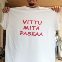 VMP - valkoinen t-paita M