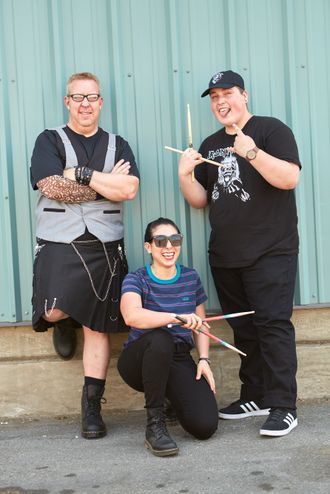 Justin (bass), Dreia (drums/percussion), Drew (drums/percussion)