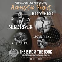 Acoustic Night w/ Rob Malka, Mike River, Romero, and Jason Ellis