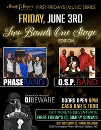 Simply Sonya's First Friday Music Series presents Two Bands - One Stage edition