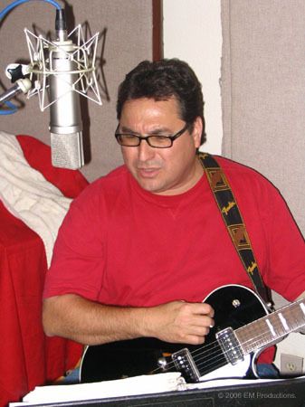 George in the recording studio, 2006
