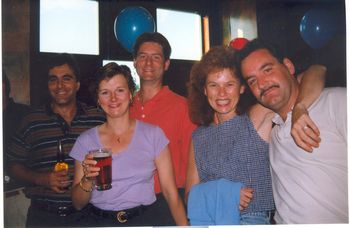 Pat, Marti, Jeff, Kathy, and Gene at Jim's 40th
