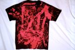 ONE OF A KIND MEDIUM red bleach dye t-shirt