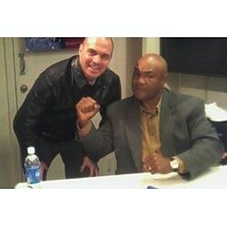 Testing positive for rope a dope with George Foreman
