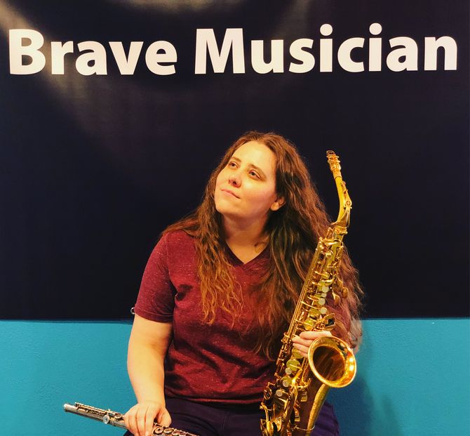Monica Shriver Brave Musician Saxophone