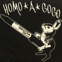 Homo A Go Go Dirty Bunny 2004 Festival T-shirt (Black)