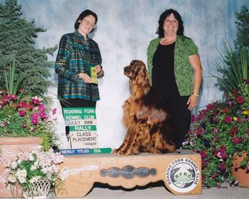 Mattie received her Advance Rally Title at the Roaring Fork Show in July 2009
